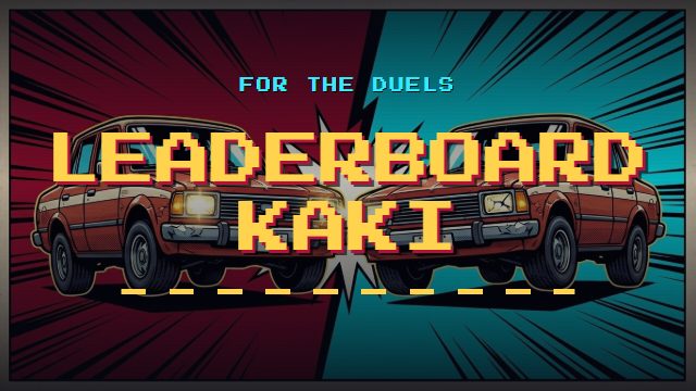 Cover art for the track Leaderboard Kaki, in the game's inked arcade comic style